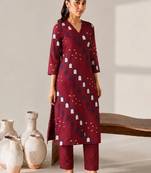 Women Ethnic Motifs Printed Regular Kurta with Trousers