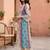 Women Floral Printed Empire Kurta with Trousers