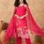 Women Spaghetti Tie Up Strap Floral Kurta with Trousers & Dupatta