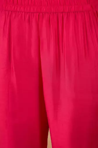 Women Spaghetti Tie Up Strap Floral Kurta with Trousers & Dupatta