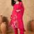 Women Spaghetti Tie Up Strap Floral Kurta with Trousers & Dupatta