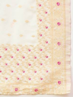 Women Ethnic Motifs Embroidered Regular Thread Work Kurta with Trousers & With Dupatta 6