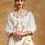 Women Floral Embroidered Regular Thread Work Kurta with Dhoti Pants & With Dupatta