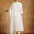 Women Floral Embroidered Regular Thread Work Kurta with Dhoti Pants & With Dupatta