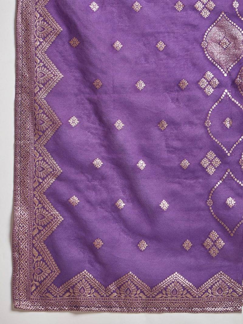 Women Ethnic Motifs Embroidered Beads and Stones Kurta with Trouser & Dupatta