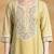 Floral Embroidered Thread Work Pure Cotton Straight Kurta With Trousers & Dupatta