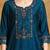 Women Floral Yoke Design Regular Thread Work Kurta with Trousers & With Dupatta