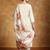 Women Floral Yoke Design Regular Thread Work Kurta with Trousers & With Dupatta