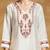 Women Floral Printed Regular Thread Work Kurta with Trousers & With Dupatta