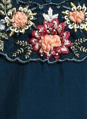 Women Floral Embroidered Regular Thread Work Pure Cotton Kurta with Trousers & With Dupatta 1