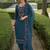 Floral Yoke Design V-Neck Thread Work Straight Kurta With Dhoti & Dupatta