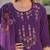 Floral Embroidered Thread Work Straight Kurta With Trousers And Dupatta