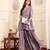 V-Neck Gotta Patti Long Sleeves A-Line Flared Kurta with Palazzo