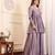 V-Neck Gotta Patti Long Sleeves A-Line Flared Kurta with Palazzo