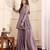 V-Neck Gotta Patti Long Sleeves A-Line Flared Kurta with Palazzo