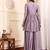 V-Neck Gotta Patti Long Sleeves A-Line Flared Kurta with Palazzo