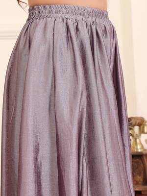 V-Neck Gotta Patti Long Sleeves A-Line Flared Kurta with Palazzo 7