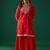 Ethnic Motifs Embroidered Zari Kurta With Sharara & Dupatta