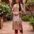 Women Ethnic Motifs Printed Regular Gotta Patti Chanderi Silk Kurta with Trousers