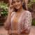 Women Ethnic Motifs Printed Regular Gotta Patti Chanderi Silk Kurta with Trousers