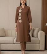 Women Ethnic Motifs Regular Kurta with Trousers