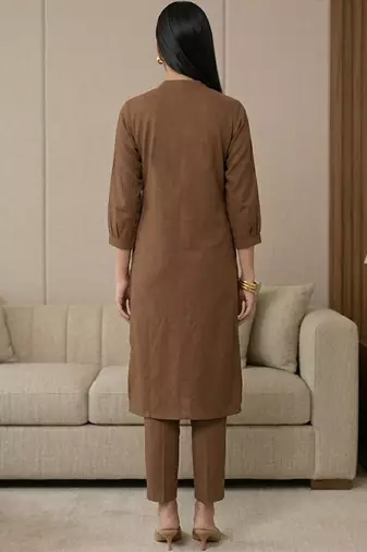 Women Ethnic Motifs Regular Kurta with Trousers