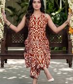 Women Ethnic Motifs Printed Regular Pure Cotton Kurta with Trousers
