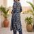 Women Floral Printed Regular Thread Work Kurta with Trousers & With Dupatta