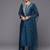 Women Embroidered Regular Chanderi Silk Kurta with Trousers & With Dupatta