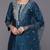 Women Embroidered Regular Chanderi Silk Kurta with Trousers & With Dupatta