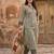 Women Regular Thread Work Kurta with Trousers