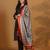 V-Neck Straight Kurta With Trousers And Dupatta