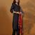 V-Neck Straight Kurta With Trousers And Dupatta