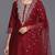 Women Floral Embroidered Regular Chanderi Silk Kurta with Trousers & With Dupatta