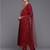 Women Floral Embroidered Regular Chanderi Silk Kurta with Trousers & With Dupatta