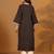 Kantha Work Notch Neck A-Line Kurta With Trousers