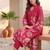 Women Floral Printed Regular Chanderi Silk Kurta with Trousers & With Dupatta