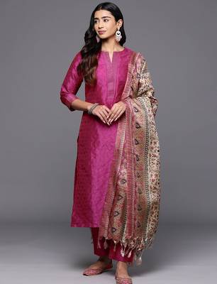 Women Regular Kurta with Trousers & With Dupatta 1