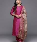 Women Regular Kurta with Trousers & With Dupatta