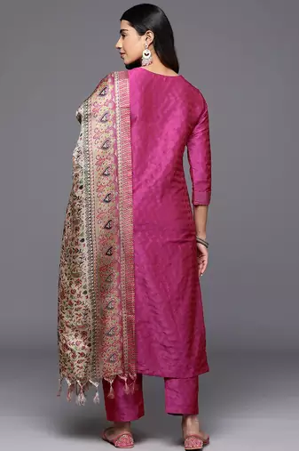 Women Regular Kurta with Trousers & With Dupatta