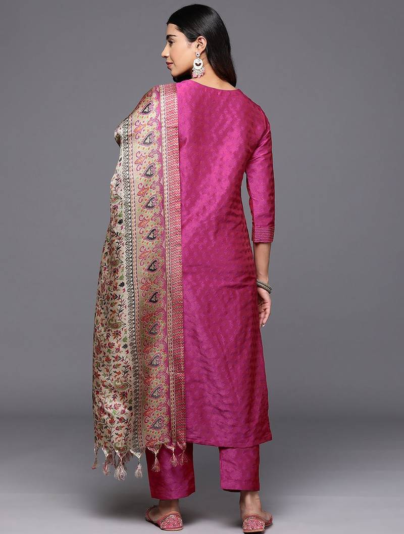 Women Regular Kurta with Trousers & With Dupatta