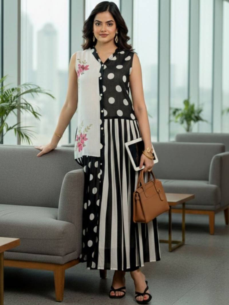 Women Printed Regular Kurta with Trousers