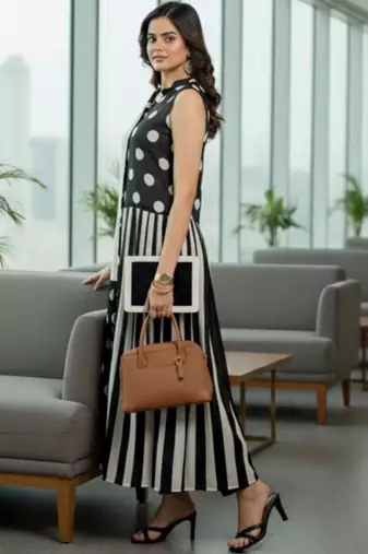 Women Printed Regular Kurta with Trousers