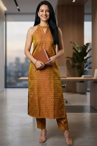 Women Regular Kurta with Trousers