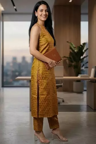 Women Regular Kurta with Trousers