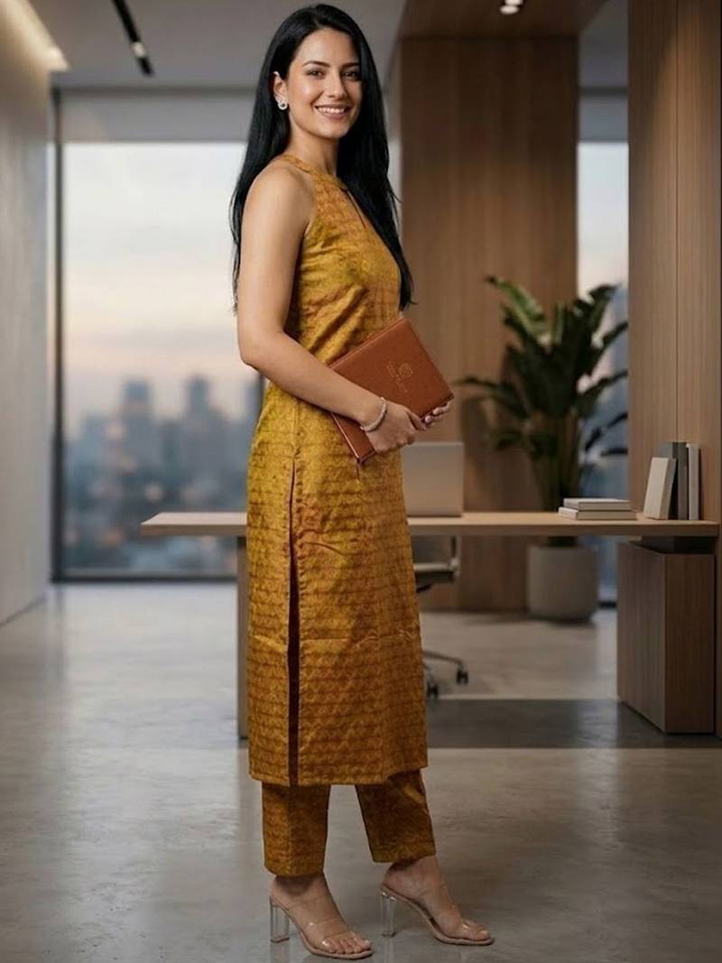 Women Regular Kurta with Trousers