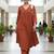 Women Empire Silk Crepe Kurta with Trousers