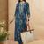 Women Floral Printed Regular Kurta with Trousers & With Dupatta
