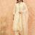 Embroidered V-Neck Thread Work Kurta with Trousers & With Dupatta