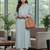 Women Regular Thread Work Silk Crepe Kurta with Trousers